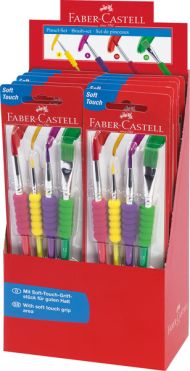 Súprava plastových štetcov Faber Castell FC-481600, 4 kusy