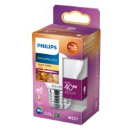 Philips stmievateľná LED klasická sviečková lampa 40 W E27 teplá biela