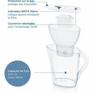 Filtračný džbán Brita Marella XL Biela 3,5 L