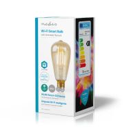 Nedis WIFILF10GDST64 Wi-Fi Smart LED žiarovka s vláknom E27 St64 5 W 500 Lm