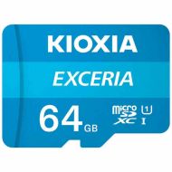 Pamäťová karta Micro SD s adaptérom Kioxia Exceria 64 GB UHS-I Trieda 10 Modrá