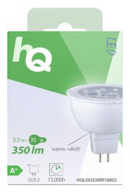 Hq Hqlgu53 mr16002 LED lampa Mr16 Gu5.3 5,5 W 350 Lm 2 700 K