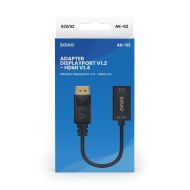 Adaptér DisplayPort na HDMI Savio AK-62 20 cm