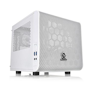 Tower Case Mini ITX THERMALTAKE Core V1 Snow Edition Biela