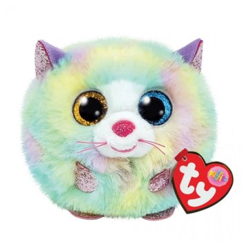 TY Puffies Cuddly Toy Cat Heather 10 cm