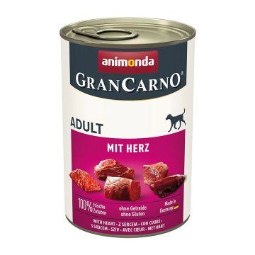 Mokré jedlo Animonda Grancarno Adult mit Herz Vtáky 400 g