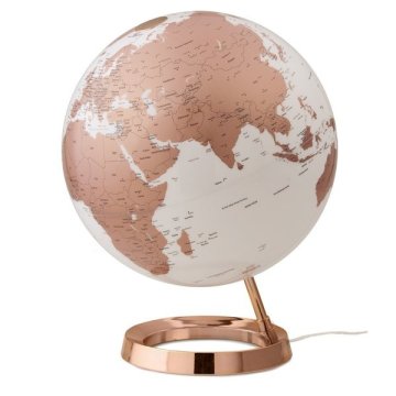 Atmosphere NR-0331F7NU-GB Globe Bright Copper Plastová základňa s priemerom 30 cm, anglicky