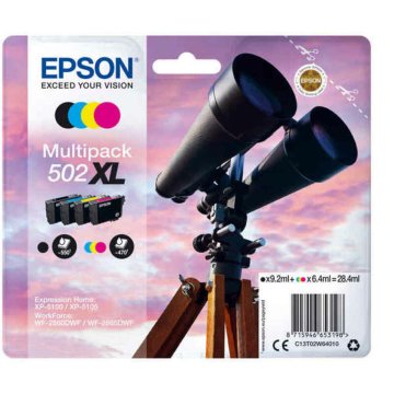 Originálne atramentové náplne Epson EPST02W64010 Čierna