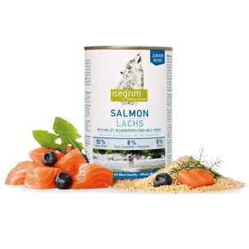 Mokré jedlo Isegrim Junior Salmon 400 g