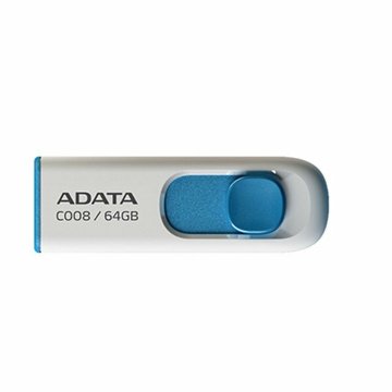 USB flash disk Adata AC008-64G-RWE 64 GB Biela Modrý/Biely 64 GB