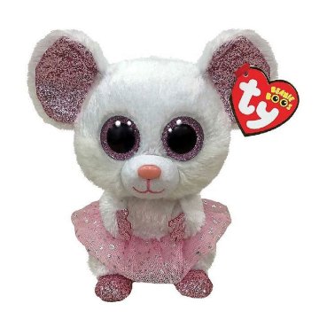 TY Beanie Boos Cuddly Toy Mouse Nina 15 cm