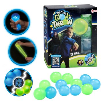 Toi-Toys Glow Throw Glow In The Dark Balls 12 kusov