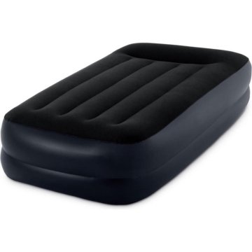 Intex 64122ND Vankúš Twin Airbed pre 1 osobu 99x191x42 cm + vstavaná pumpa čierna