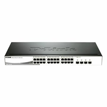 switch D-Link DGS-1210-24/E 20 p 10 / 100 / 1000 Mbps 4 x SFP Čierna