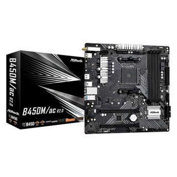 Základná Doska ASRock B450M/AC R2.0 AMD B450 AMD AM4