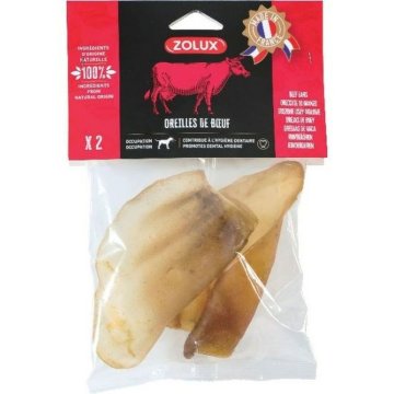 Hračka na žuvanie psa Zolux Beef ear Hovädzie mäso 40 g