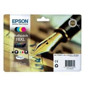 Kompatibilné Atramentová Kazeta Epson T16XL Čierna Azúrová Purpurová Žltá