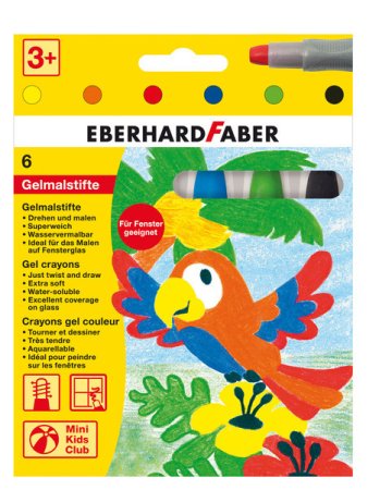 Eberhard Faber EF-529006 gélové farebné ceruzky 6 farieb v kartónovom obale