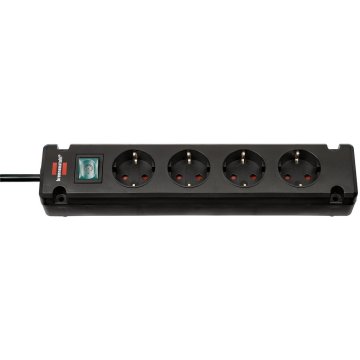 Brennerstuhl Bremounta Power Strip 4-cestný 1,5 M kábel čierny