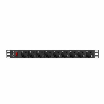 Predlžovací Kábel so 9 Zásuvkami a Vypínačom Lanberg PDU-09F-0300-BK (3 m)