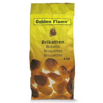 Brikety z dreveného uhlia Golden Flame 2 KG