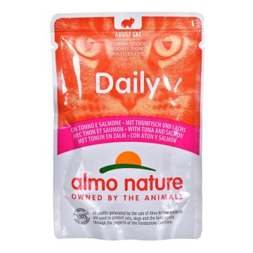 Krmivo pre mačky Almo Nature Nature Daily Lososová Tuniak 70 L 70 g