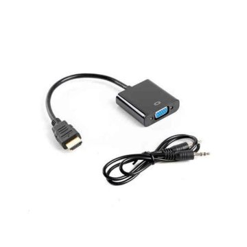 Adaptér HDMI na VGA Lanberg AD-0017-BK Čierna 20 cm