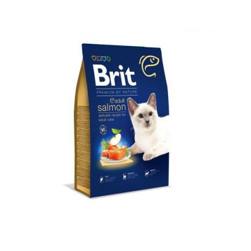 Krmivo pre mačky Brit PREMIUM BY NATURE ADULT Dospelý Lososová 1,5 Kg