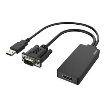 Video adaptér Hama VGA+USB konektor - HDMI™ pripojenie Full HD 1080p