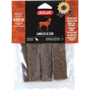 Maškrty pre psov Zolux deer strips 100 g