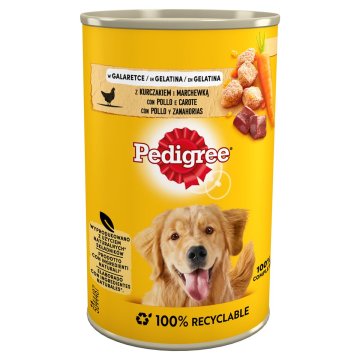 Mokré jedlo Pedigree Kurča Mrkva 400 g