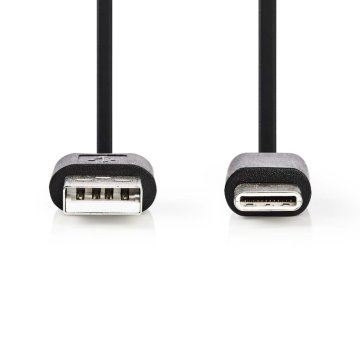 Nedis CCGP60600BK01 USB 2.0 kábel Type-c™ Samec – A Samec 0,1 M čierny