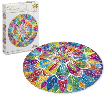 Guľaté puzzle Grafix Mandala 1000 dielikov