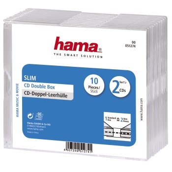 Hama CD Slim Bubble Box 10 Pack