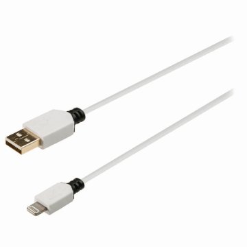 Nedis CCBW39300WT10 Dátový a nabíjací kábel Apple Lightning 8-kolíkový samec - USB A Samec 1,0 M bie