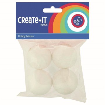 Create It Polystyrénové gule 4,5 cm 4 kusy