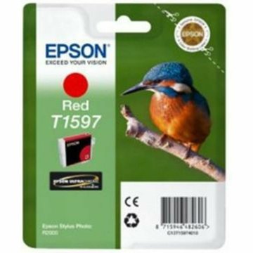 Originálne atramentové náplne Epson Cartucho T1597 rojo Červená