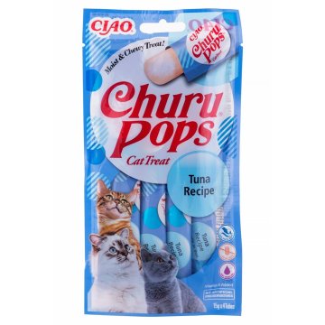 Snack for Cats Inaba Churu Pops Tuna Recipe Tuniak Ryby 4 x 15 g