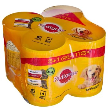 Mokré jedlo Pedigree Kurča Teľacie mäso 4 x 400 g