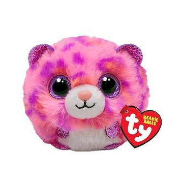 TY Beanie Balls Cuddly Toy Leopard Topaz 10 cm