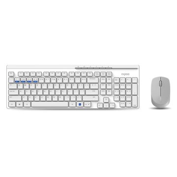 Rapoo Keyboard Combo Mm White 8100m