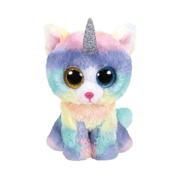 TY Beanie Boos Plyšová hračka Jednorožec Cat Heather 15 cm