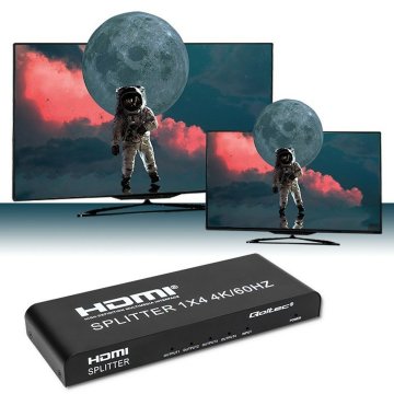 HDMI Switch Qoltec 51799 Čierna