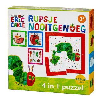 Hračky Bambolino The Hungry Caterpillar Puzzle 4v1 4-16 dielikov