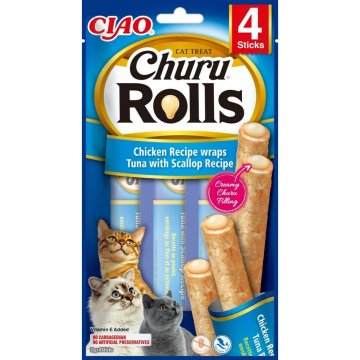 Snack for Cats Inaba EU732 Kurča Tuniak Ryby 4 x 10 g