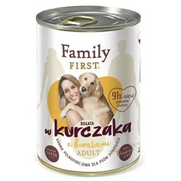 Mokré jedlo Family First FF-19036 Kurča 400 g