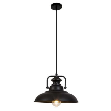 Homestyle Pro MK103-BB Priemyselná závesná lampa 38x21 cm Čierna/kov