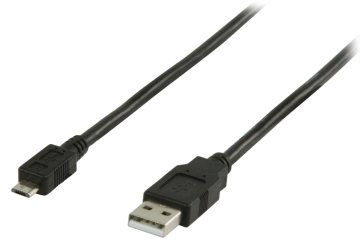 Valueline Vlcp60500b05 USB 2.0 USB A samec - USB Micro B samec kábel 0,50 m čierny