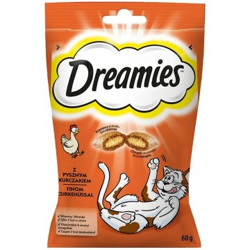 Snack for Cats Dreamies Cukríky (sladkosti) Kurča Hovädzie mäso 60 L 60 g