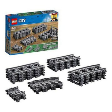 Stavebná hra City Tracks and Curves Lego 60205 Sivá